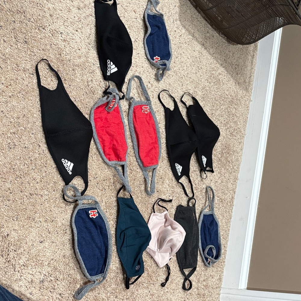 Adidas and athleta and homage Face Masks Set